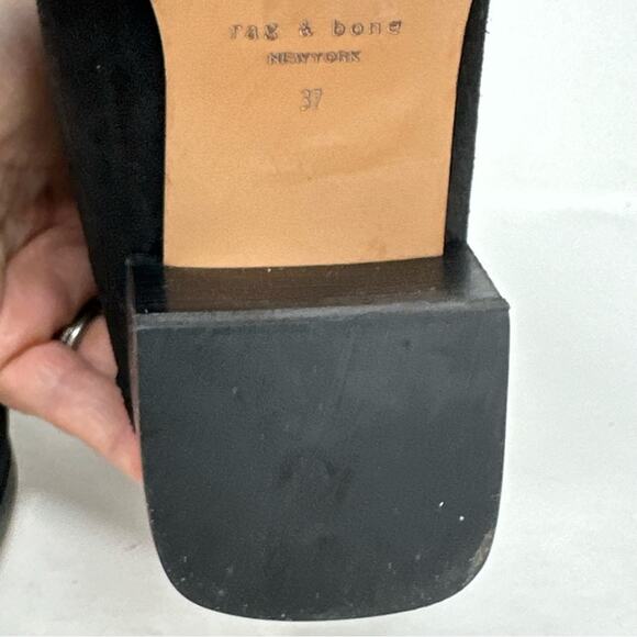 rag & bone ICON Rover Black Suede Bootie - Picture 12 of 14